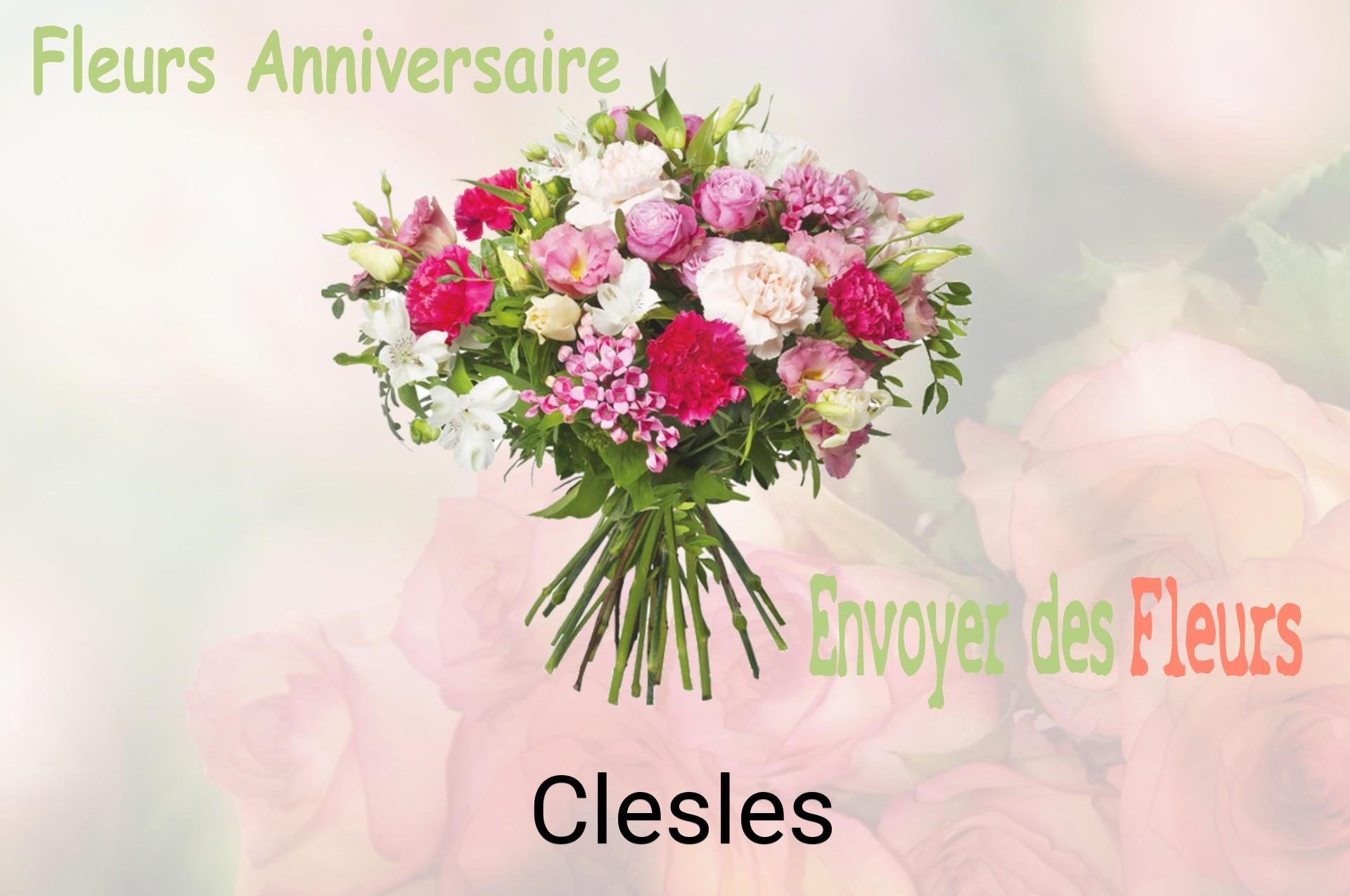 Bouquet de fleurs d’anniversaire livré à Clesles