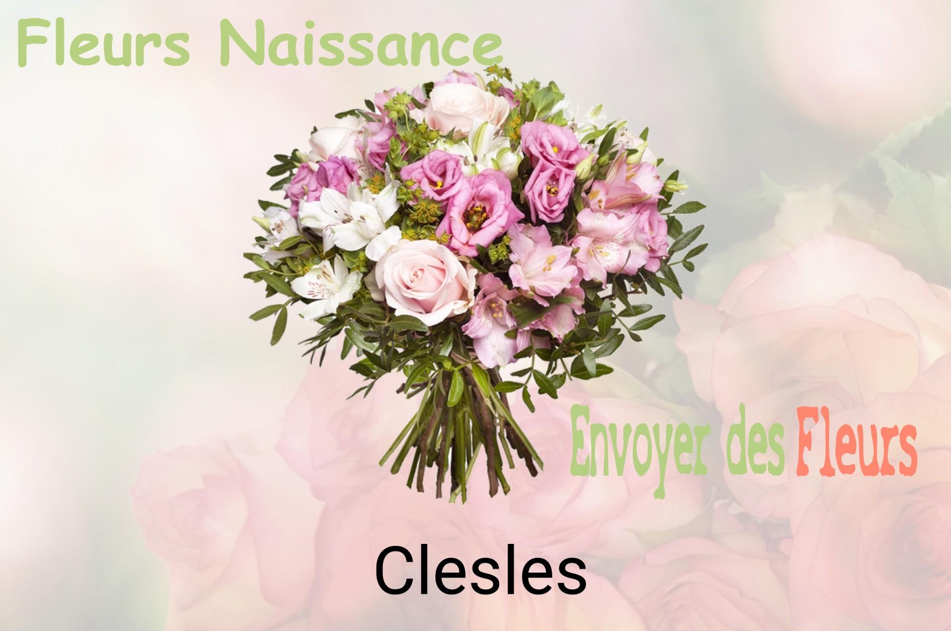 Bouquet de fleurs de naissance livré à Clesles